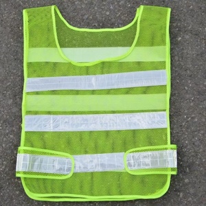 Gilet de sécurité réfléchissant promotionnel léger 100 % polyester, en maille respirante, pour agents de circulation et agents d'assainissement, pas cher - Product Image 4