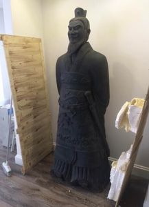 Scultura antica cinese imperatore di Qin Terracotta statua a grandezza naturale per la vendita - Product Image 4