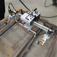 Robot de soldadura automática de doble pistola oscilante, Tractor, imanes permanentes de haz de caja, soldadura de costura de tracción en las cuatro ruedas