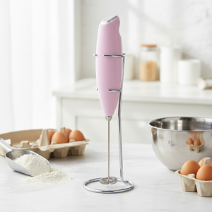 Custom Battery Operated <strong>Milk</strong> <strong>Frother</strong> Stainless Steel Electric <strong>Coffee</strong> <strong>Maker</strong> Egg Beater - Product Image 1