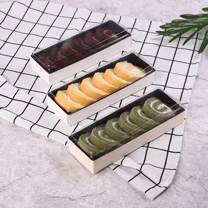 Terima Kotak Kustom dengan Tutup Jelas Kotak Hot Dog Baki Kertas Kraft Kertas Kemasan Makanan Kemasan Makanan & Minuman Sekali Pakai