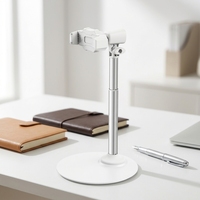 Support de téléphone intelligent en alliage d'aluminium à dissipation thermique 2026, avec double clip arrière classique pour enregistrement vidéo, réglable