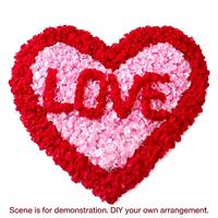 Pétales de rose rouges et roses en tissu non tissé, durables et imperméables, pour une soirée romantique, 1000 pièces, fleurs artificielles, Saint-Valentin, mariage