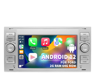 วิทยุติดรถยนต์แบบมัลติมีเดียขนาด 7 นิ้ว พร้อมช่องต่อ USB รองรับ Carplay และ Android สำหรับรถยนต์ <span class=keywords><strong>Ford</strong></span> Focus Mondeo <span class=keywords><strong>S</strong></span>-<span class=keywords><strong>max</strong></span> C-<span class=keywords><strong>max</strong></span> Kuga Galaxy Fiesta Transit ขายส่ง - Product Image 1