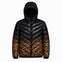 Veste Hydrochromique Réactive à la Chaleur, Manteau Doudoune Imprimé à Capuche qui Change de Couleur pour Temps Froid, Vente en Gros