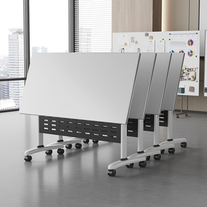 Tavolo e Sedie Modulari per Ufficio in <span class=keywords><strong>MDF</strong></span>, Design Componibile per Quattro Persone, Arredamento di Design - Product Image 2