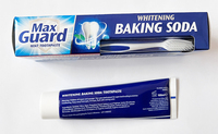 Dentifrice blanchissant Soda pour éliminer les taches dentaires, dentifrice pour une hygiène bucco-dentaire saine avec brosse à dents offerte