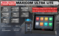 Autel MaxiCOM Ultra Lite S Herramienta de diagnóstico automotriz Soporte ECU Programación Codificación Topología Mapeo Función guiada