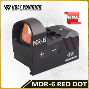 Mira Telescópica de Punto Rojo Holy Warrior MDR-6, Nueva, de Plástico, Compatible con Montura Weaver de 20 mm, para Caza - Product Image 2