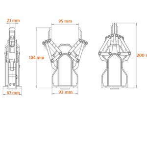 กริปเปอร์อิเล็กทรอนิกส์ความแม่นยำสูง AG-95 DH Robotics ยี่ห้อจีน พร้อมชุดเกียร์แขนหุ่นยนต์โคบอท สำหรับจัดเรียงพาเลท - Product Image 5