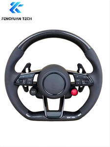 Volant <span class=keywords><strong>sport</strong></span> en cuir et fibre de carbone pour <span class=keywords><strong>Audi</strong></span> A3/A4/B8/B8.5/Q5/Q7/RS3/RS4/RS5/S3/S4/S5/S6/S7/RS6/RS7/R8 - Product Image 4