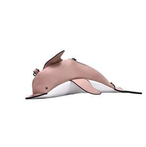 Mignon dessin animé dauphin forme femmes décontracté téléphone sac à main pochette sac à main élégant drôle personnalisé Pu cuir sac à bandoulière - Product Image 1