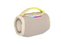 Haut-parleur portable RGB LED étanche en plastique, mini lecteur audio 1200 mAh, lecture de carte TF, pour la danse en intérieur et les fêtes en extérieur