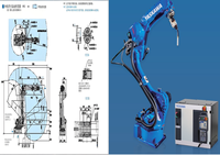 Robot de soudage automatique six axes Yaskawa - Précision de positionnement de 0,02 mm, moteur PLC, entraînement servo-électrique, indice de protection IP67, polissage