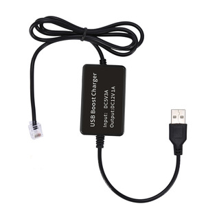 Cable de alimentación USB elevador de voltaje 5V/9V a 12V para detector de radar RJ11 y cámara de salpicadero de coche, cable reductor de voltaje L148 - Product Image 5