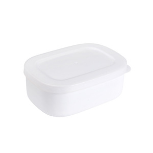 Henxiangjia Grain <b>Storage</b> <b>Containers</b> White Rectangle Microwave Safe Food <b>Container</b> For Lunch Office Travel - Product Image 5