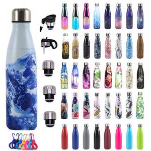 Botella de Agua de Acero Inoxidable 2024, Colorida, de Alta Calidad, 500 ml, 750 ml, en Oferta, con Aislamiento al Vacío, en Forma de Botella de Cola, para Senderismo - Product Image 2