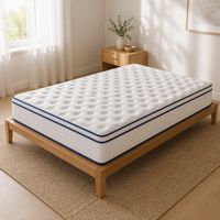 Matelas à ressorts ensachés silencieux, tissu tricoté respirant, personnalisation ODM par l'usine de matelas