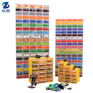 Accessori scatola di immagazzinaggio trasparente piccola scatola di plastica organizzatore cassetto di immagazzinaggio scatola di giocattoli stoccaggio Lego