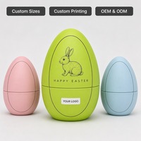 Boîte de rangement pour œufs de Pâques personnalisée, verte, imperméable, doublée d'éponge, en carton, imprimé lapin, pour chocolat, cadeau, vente en gros, directement de l'usine