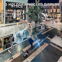 Ventilateurs holographiques 3D haute résolution MACCAN série MA-65, signalétique publicitaire LED, extérieur/intérieur, contrôle par application OEM, éducation, 178