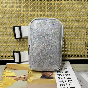 Sac de cuisse en Pu à paillettes personnalisé pour carnaval Sac de jambe de carnaval étanche pour femmes Pochette de cuisse pour téléphone Fitness Gym Sac de taille - Product Image 4