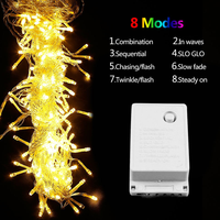 Guirlande lumineuse LED extérieure étanche en forme de glaçon pour Noël, rideau de lumières féeriques pour le Nouvel An, mariage, rue, décoration de fêtes