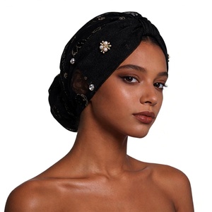 Hiyab Instantáneo de Moda 2026, Elegante y Lujoso, con Cuentas, para Bodas y Banquetes, para Mujeres, <span class=keywords><strong>F122</strong></span> - Product Image 1