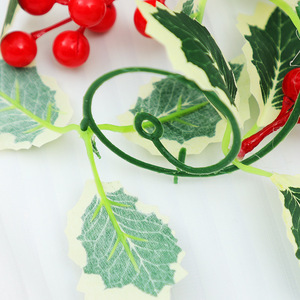 Guirnaldas de Bayas Navideñas Artificiales, Adorno de Plástico Rojo Suave para Decoración del Hogar, Bodas y Exteriores - Product Image 4