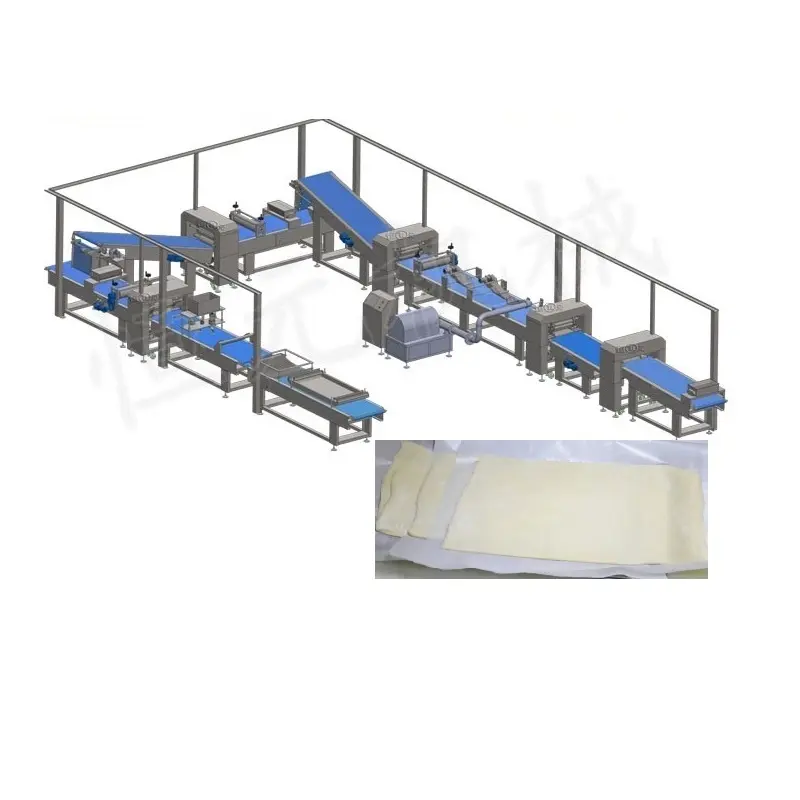 Hengyuan – machine entièrement automatique pour production de pâte à pâtisserie au beurre, à la margarine, au Paratha