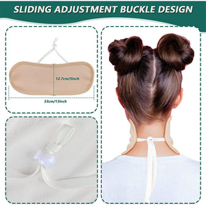 Ceinture de Soin du Cou en Coton Kaki Rose Blanc – Soutien Cervical, Aide au Sommeil, Massage aux Huiles Essentielles - Product Image 3