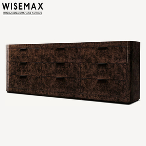 Mobili WISEMAX soggiorno moderno armadio a 9 cassetti Design retrò rettangolo in legno lucido mobili per la casa - Product Image 4