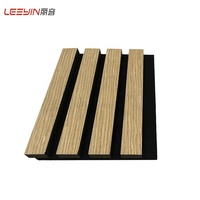 Panneaux décoratifs acoustiques modernes en bois pour studio de musique et restaurant Solution de conception graphique pour décoration murale