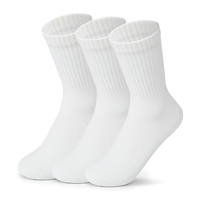 Chaussettes de sport décontractées respirantes à la mode, logo personnalisé, chaussettes en coton à hauteur de la cheville, chaussettes de sport blanches pour hommes et femmes