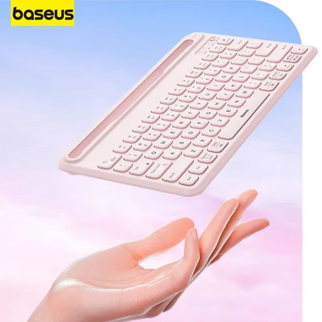 Baseus K02 Ultra Thin Wireless Keyboard Tablet Keyboard Silent Rechargeable for iPad Pro Huawei MatePad Lenovo Android