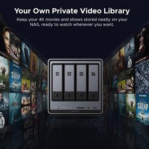 UGREEN NAS DXP4800 Pro 4ベイデスクトップNAS Intel i3-1315U 6コアCPU 8GB DDR5 RAM 2.5GbE M.2 NVMe 4K HDMI ネットワークアタッチドストレージ - Product Image 5