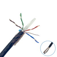Câble LAN extérieur KICO Cat6 SFTP PVC 4P à paires torsadées, système de câblage de télécommunications 100M, certifié SGS/CE/RoHS, 8 conducteurs