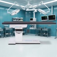 360 °   Table d'opération en fibre de carbone transparente aux rayons X, lit chirurgical électrohydraulique pour salle d'ERCP, cardiologie et traitement de la douleur