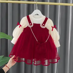 Baby girl net red spring and autumn dress new girl princess dress girl spring and autumn dress