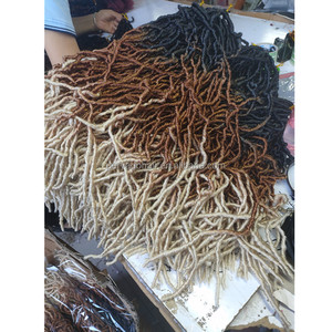 Bán Hot New Dread Locs Crochet Bím Tóc 14-36 "Sợi Tổng Hợp Crochet Tóc Nữ Thần Faux Locs Boho Locs Empress - Product Image 4