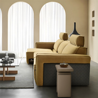 Canapé de luxe Ensemble de cabine électrique Chaise en cuir réglable Intelligent Multifonctionnel Tissu en microfibre Canapés électriques