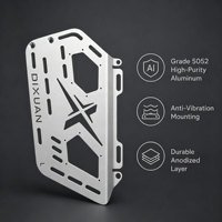 Protection de radiateur de moto en alliage d'aluminium anodisé 6061-T6 découpé au laser sur mesure, anti-corrosion, pièces de pliage CNC de qualité supérieure, ISO 9001