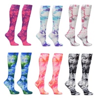 Spandex 20-30mmHg femmes hommes décontracté genou haut travail voyage chaussettes de Compression pour les infirmières enceintes