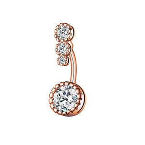 Anelli Pendenti Romantici 14G in Acciaio Inossidabile 316L per Piercing <span class=keywords><strong>all</strong></span>'<span class=keywords><strong>Ombelico</strong></span> da Donna - Gioielli per Matrimonio e Fidanzamento - Product Image 2