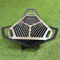 Portable En Acier Inoxydable Croix Barbecue Grill Mini Fire Pit Poêle À Bois pour Randonnée pour Camping Grills