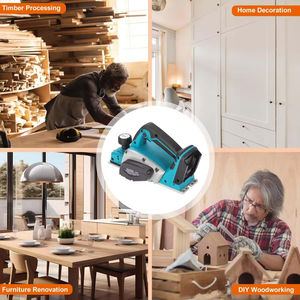 Raboteuse à bois sans fil portable 82 mm, outils électriques pour le travail du bois, pour le rabotage et l'épaisseur - Product Image 6