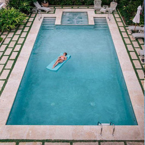 Equipo de piscina y accesorios en la piscina, suministros para piscinas grandes con puerta exterior con fibra de vidrio - Product Image 3
