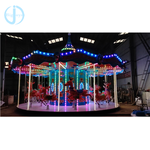16 Asientos Parque de Atracciones Comercial Paseos Divertidos Tema de Lujo Recinto Ferial Atracción <span class=keywords><strong>Caballo</strong></span> Merry Go Round Carrusel para Niños Adultos - Product Image 5