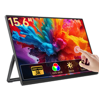 Moniteur portable Eimio 15,6 pouces, écran tactile, plug-and-play, pour la maison, le bureau, extension d'écran d'ordinateur portable, écran d'ordinateur portable IPS, OEM ODM