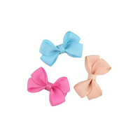 Noeud en ruban pour cheveux pour enfants en gros, 2 pouces * 1 pouce, ruban gros-grain, noeud fait à la main pour accessoire de cheveux